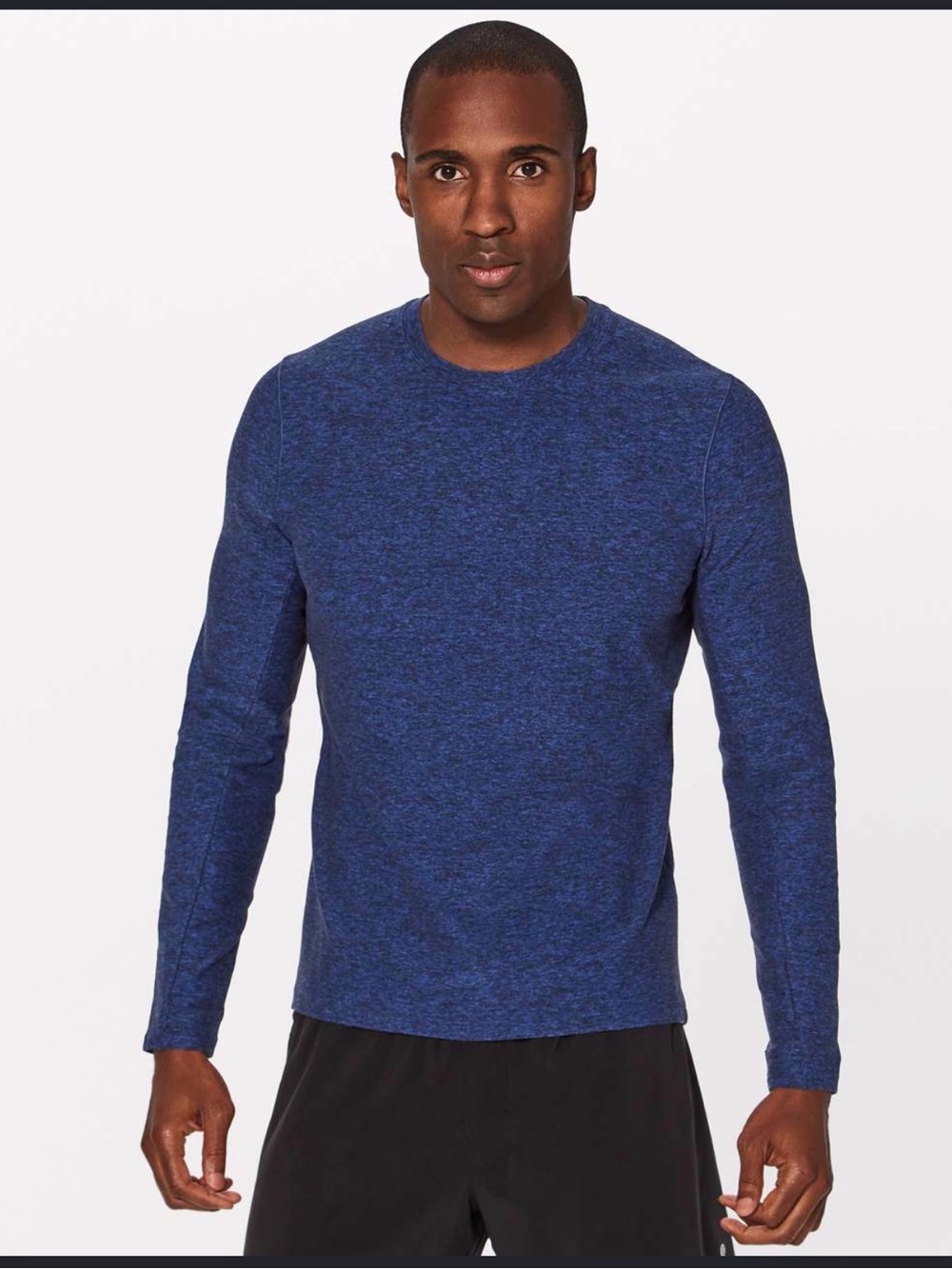 Lululemon Surge Warm Long Sleeve
Heathered Cerulean Blue / Black size large